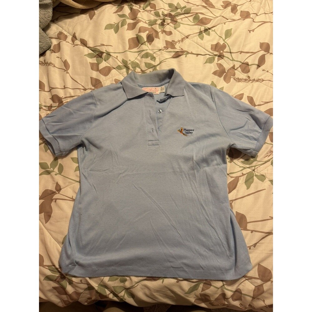 Pink Golf Shirt Women’s Large  Vintage Lady Pickering Polo pheasant valley